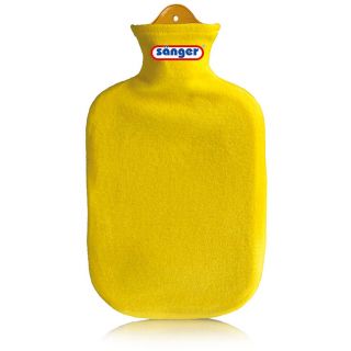 Wärmflasche-Kontur-gelb