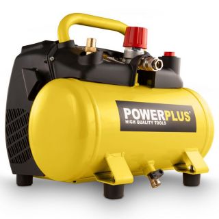 Powerplus-Kompressor-1100W-6l-kein Öl-1,5 PS